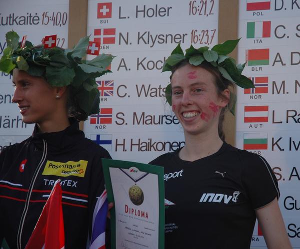 Angela Simpson on the JWOC podium